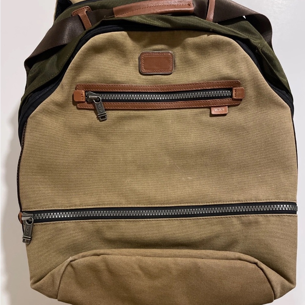 Tumi Olive and Brown Men's Backpack